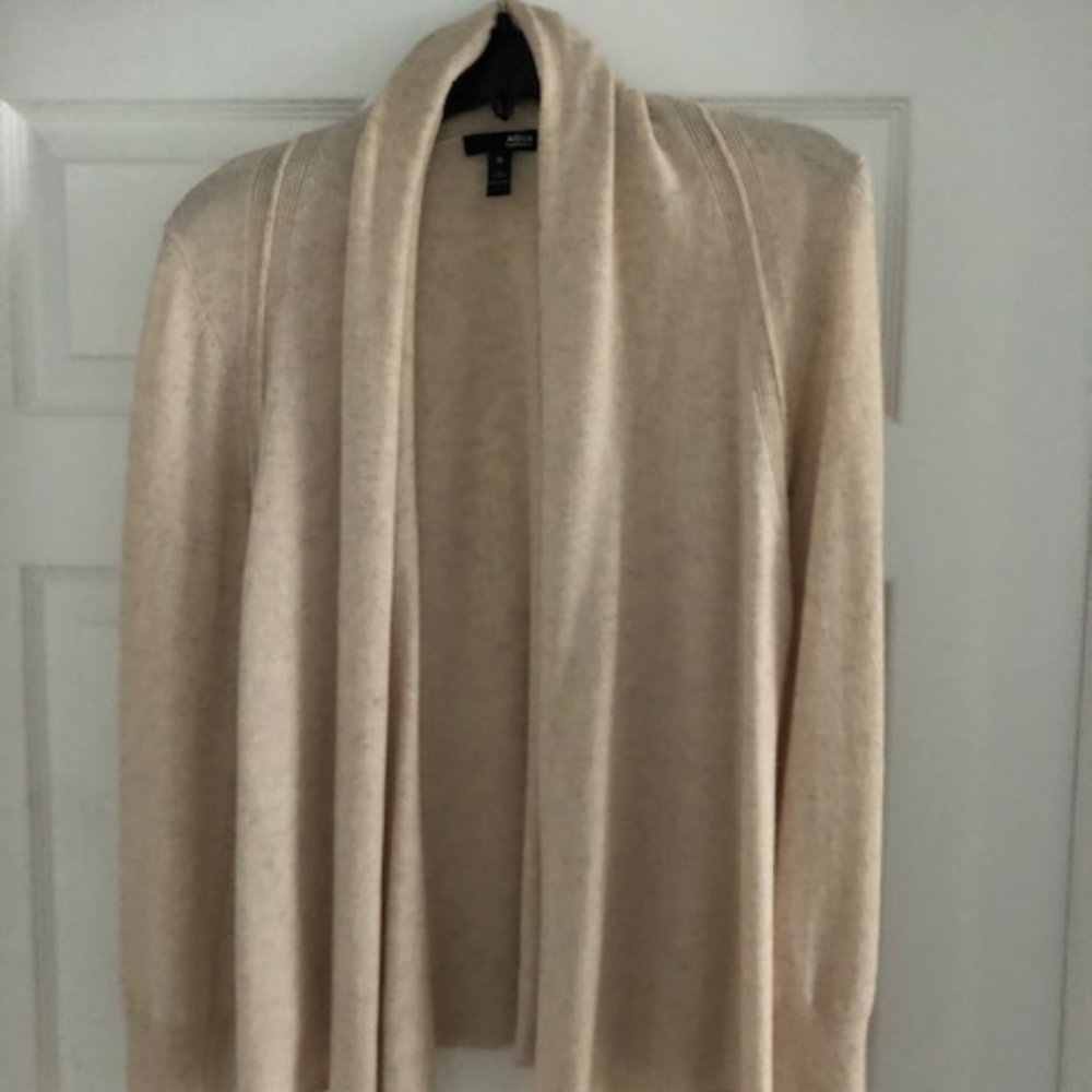 AQUA Cashmere Open-Front Cardigan - Size M